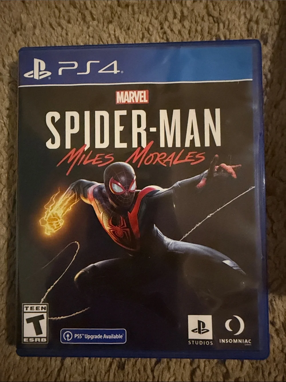 Sony PS4 Spider-Man: Miles Morales Disc - Black & Red